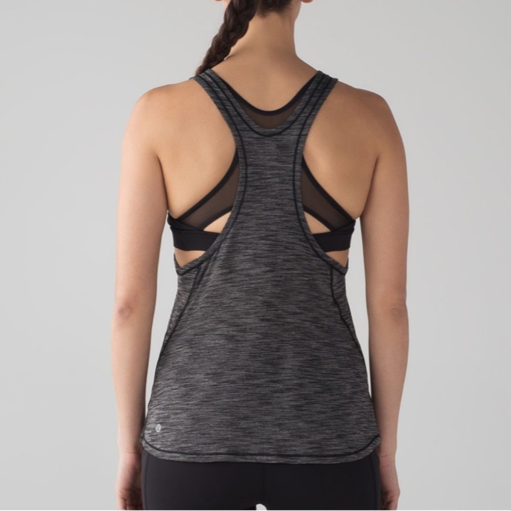 Lululemon Glide and Stride Tank
Heathered Black / Black sz 8